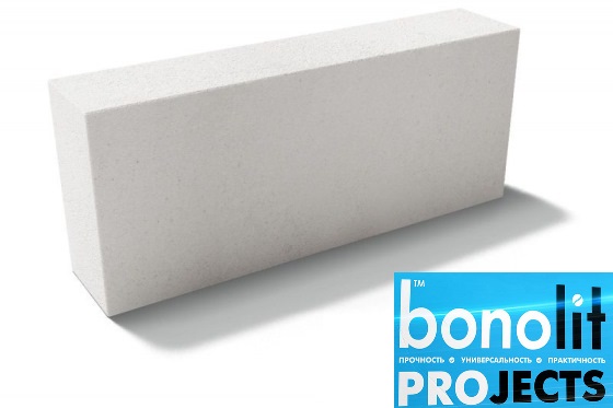 Газобетонные блоки Bonolit Projects (г.Электросталь) D600 B5,0 600х250х150