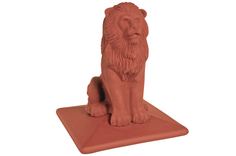 Колпак для столбов забора King Klinker LION, 445x445x520 мм