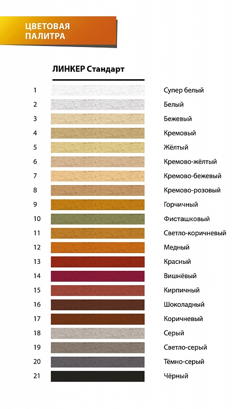 Цветной кладочный раствор Perfekta Линкер Стандарт, упаковка 25 кг, белый